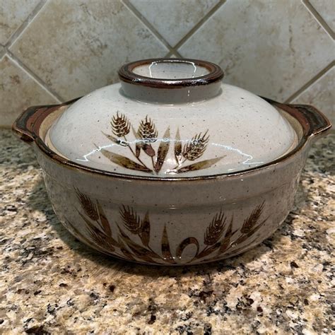 Otagiri Kitchen Vintage Otagiri Harvest Wheat Stoneware Casserole