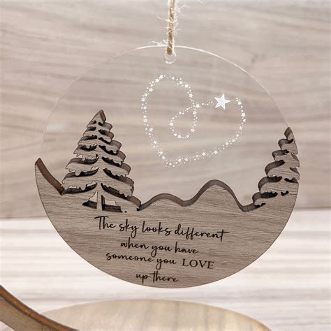 Engraved Ornaments Personalized Christmas Ornaments Wooden Christmas