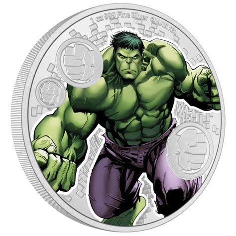 Niue Marvel Hulk Coloured 1 Oz Silber 2023 Proof Metalmarket Eu