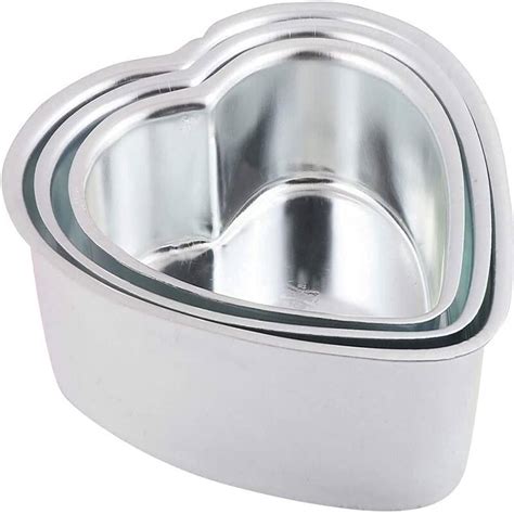 Popular Aluminum Heart Shape Baking Cake Mould Mold Tin Pan Tray For