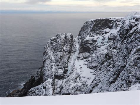 Nordkapp in Winter, Norway stock image. Image of peak - 177756341