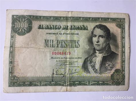 Billete De Pesetas Coleccionista Vendido En Subasta