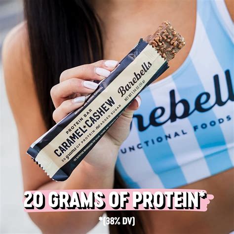 Barebells Protein Bars Caramel Cashew 12 Count Pack Of 2 Protein Snacks