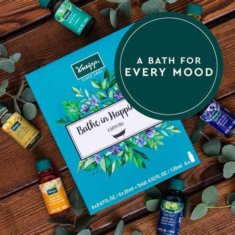 Kneipp 6 Piece Herbal Bath Oil Set 6 X 20ml Bottles