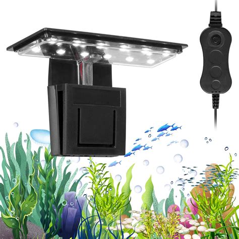 Adiwo Luce Per Clip Per Acquario X3 Mini Luce Per Acquario A LED Per