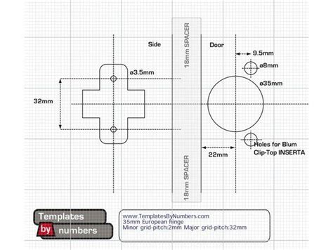 Note Test The Template And Drill The Holes On A Scrap Piece Of Wood