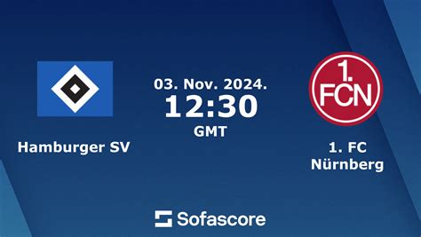 Hamburger SV vs 1 FC Nürnberg live score H2H and lineups Sofascore