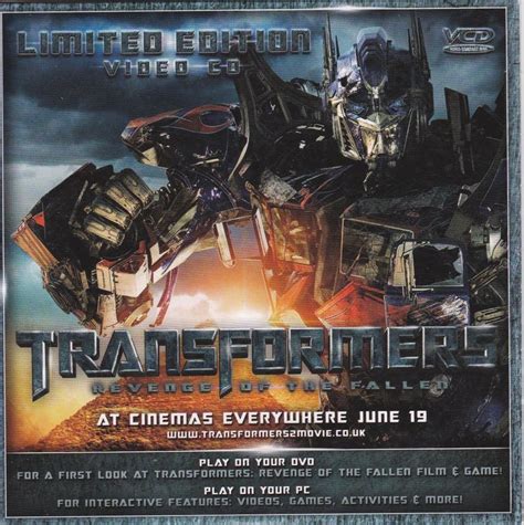 Transformers Revenge Of The Fallen Dvd Cover