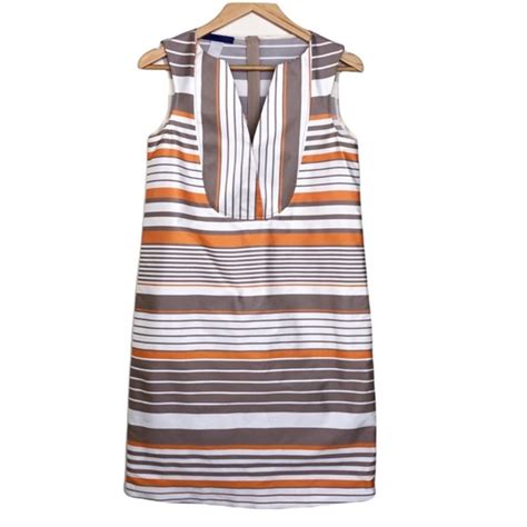 Les Copains Dresses Les Copains Blue Tessuto Striped Bvm Spa Dress