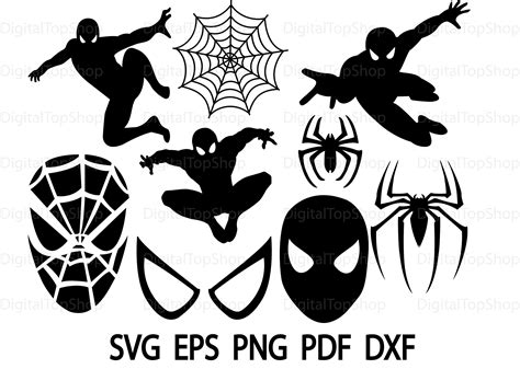 Spiderman Svg Spiderman Cutfiles Dxf Eps Png Cutfiles Etsy