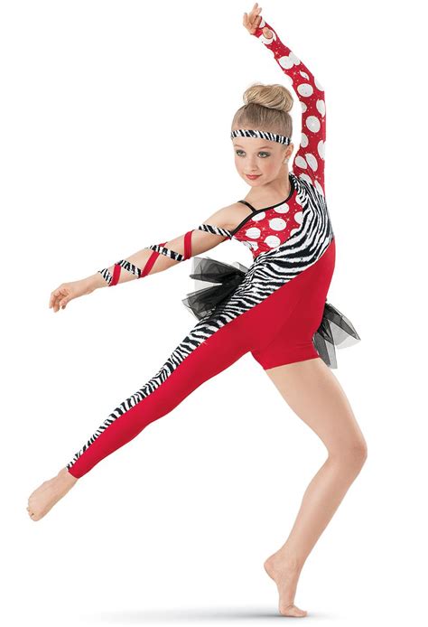 Asymmetrical Mixed Print Unitard Dance Costumes Dance Wear Pageant Wear