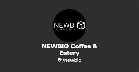 Newbiq Coffee Eatery Instagram Tiktok Linktree