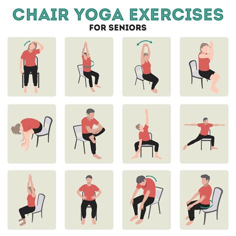 Chair Yoga Poses 10 Free PDF Printables Printablee Chair Pose