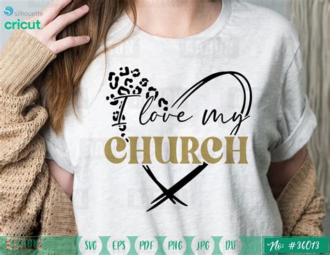 I Love My Church Svg Church Svg Jesus Svg Leopard Cheetah Print