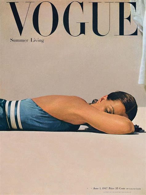 Vogue Magazine June 1st 1947 By John Rawlings Vintage Vogue Covers