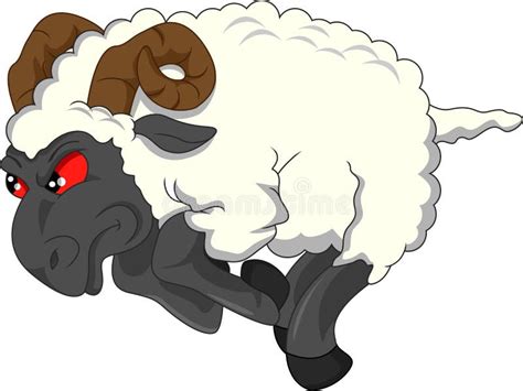 Angry Goat Cartoon Stock Vector Image 47434544