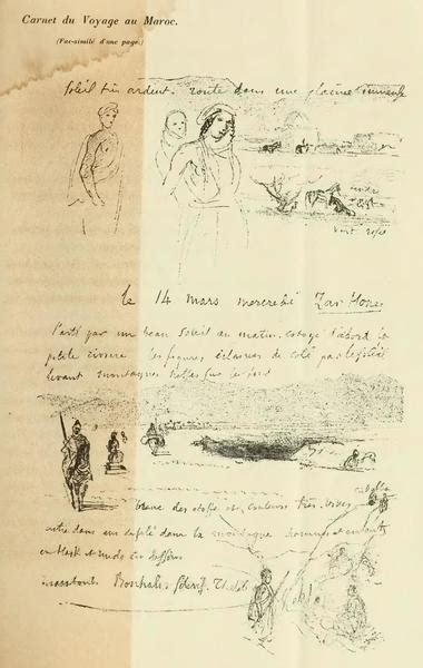 世界のタグ名画 page du journal de Delacroix ウジェーヌドラクロワ