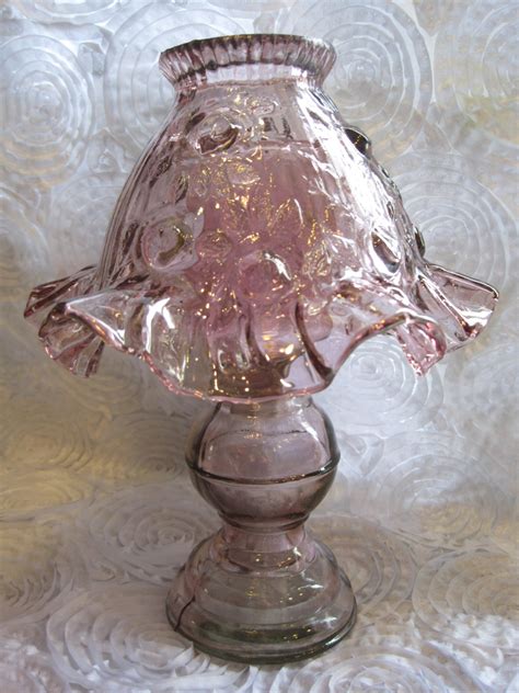 Fenton Amethyst Fairy Lamp