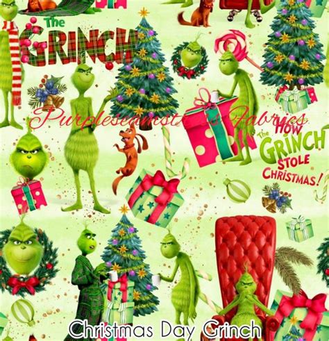 Christmas Day Grinch – Purpleseamstress Fabric