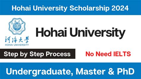 Hohai University Scholarship Study In China