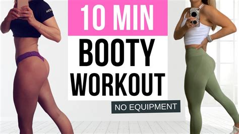 10 MIN BOOTY BURN No Equipment Home Workout YouTube