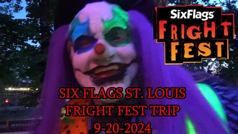 Six Flags St Louis Fright Fest Trip 9 20 2024 Youtube