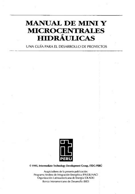 Pdf Manual De Mini Microcentrales Hidraulicas Pdfslide Net