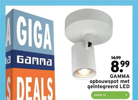 Gamma Opbouwspot Met Geïntegreerd Led Aanbieding bij GAMMA 1Folders nl