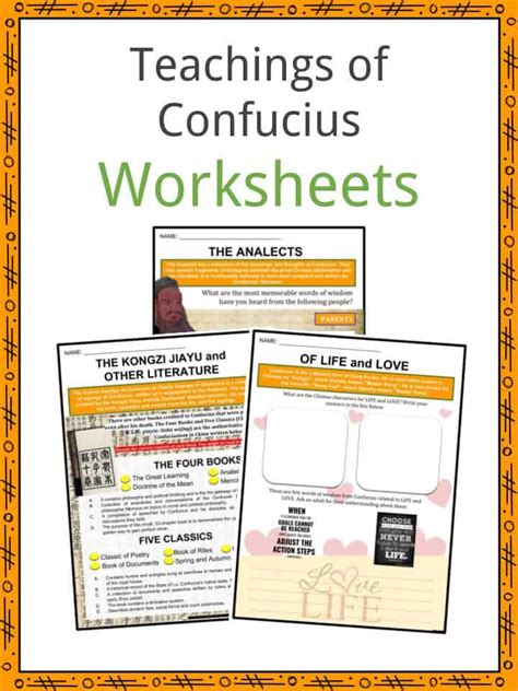 Confucius Worksheets & Facts | Teachings, Life, Legacy
