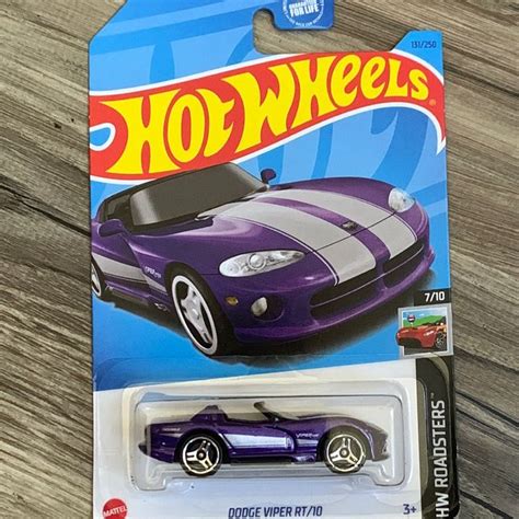 Dodge Viper RT 10 Hot Wheels HW Roadsters Purple Car New Hotwheels 2023 Mainline In 2024 Hot