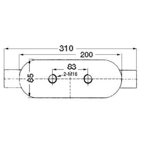 Osculati Taquet Nordik Aisi Poli Miroir Mm Base Oval Osc