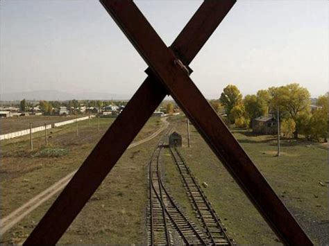 Armenian railway border crossing Akhurik