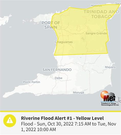 Riverine Flood alert – Yellow level now in effect - IzzSo - News ...