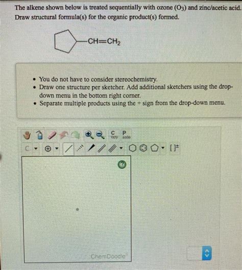 Solved The Alkene Shown Below Is Treated Sequentially With Chegg