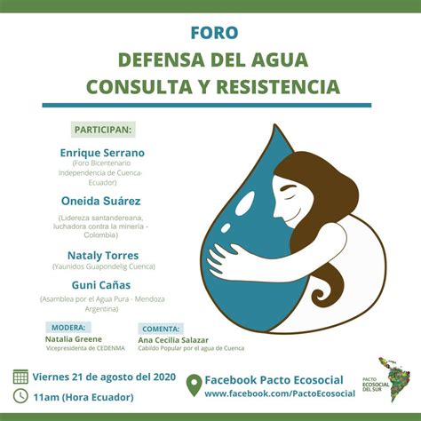 Foro Defensa Del Agua Consulta Y Resistencia Justicia Ambiental