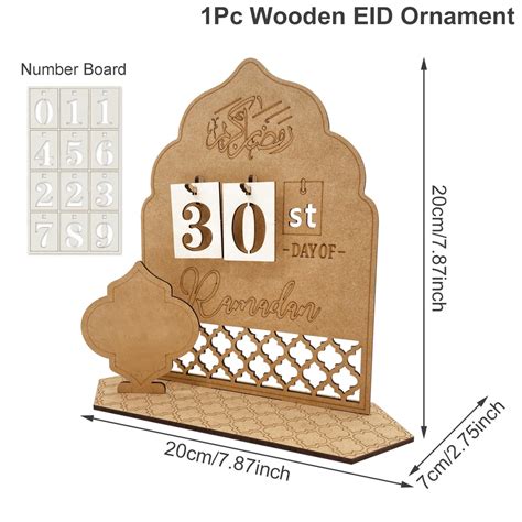 2024 Ramadan Countdown Calendar Wooden Ramadan Advent Calendar Eid