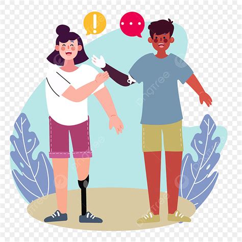 World Disability Day Vector Hd Png Images Hand Drawn Cartoon World