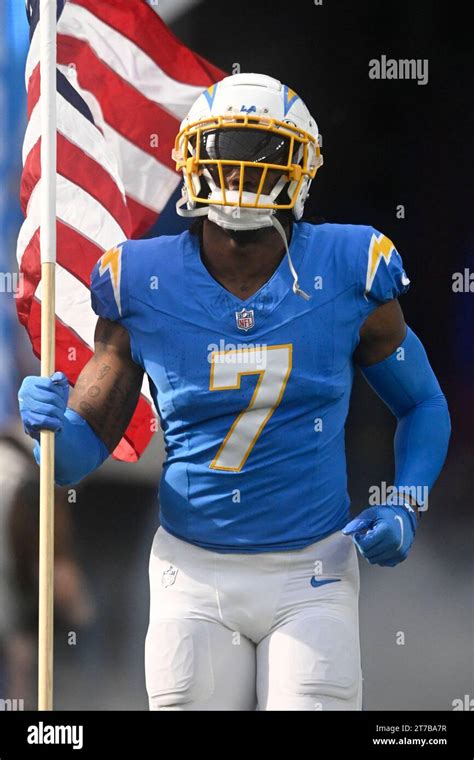 Los Angeles Chargers Tight End Gerald Everett Comes Onto The Field