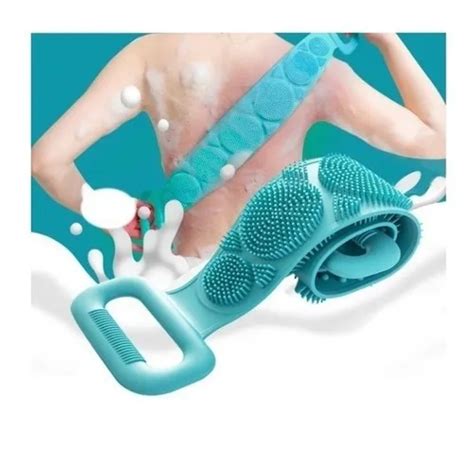 Escova Bucha Esponja De Banho Silicone Lava Costas Macias Shopee Brasil