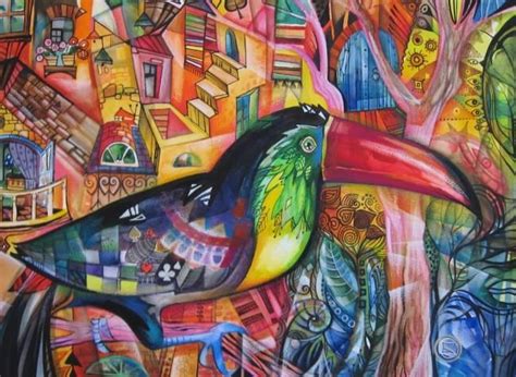 Toucan Peinture X Cm Par Oxana Zaika Les Arts