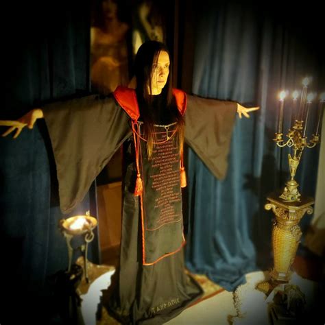 Hecate Robe Hekate Ritual Robe Black Tau Robe With Orarium Etsy