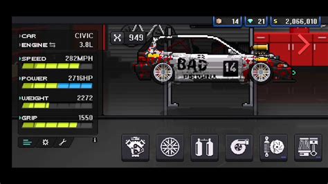 Pixel Car Racer Best Car Tune For Fwd Tourgaments YouTube