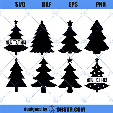 Christmas Tree SVG, Christmas SVG Cricut Silhouette PNG DXF Cut Files ...