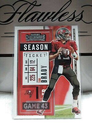 2020 Panini Contenders Tom Brady Season Ticket Very Rare Card 12 EBay