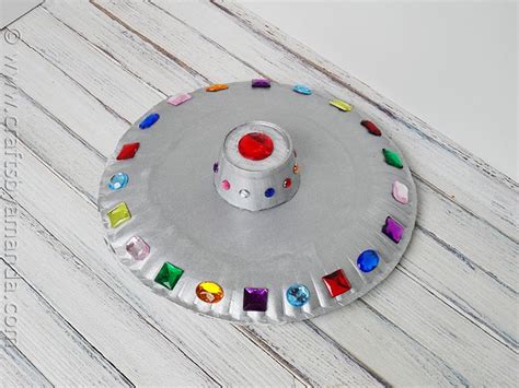 Paper Plate Flying Saucer Craft Crafts By Amanda