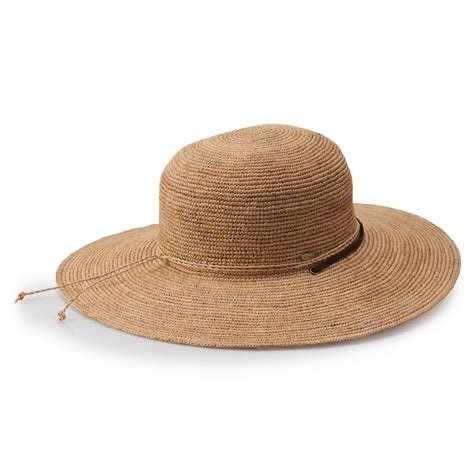 This Womens Scala Raffia Hat Features A Stylish And Useful Chin Cord