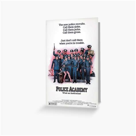 "Police Academy - Movie Poster (1984)" Greeting Card for Sale by fdfv ...