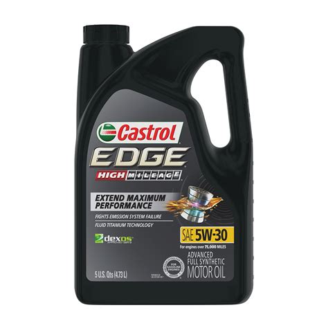 Castrol Edge High Mileage W Advanced Full Synthetic Motor Oil