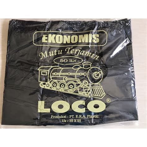 Jual Kantong Plastik Kresek Loco Hitam Ekonomis Ukuran 24x40 28x48 35x55 40x60 Isi 50