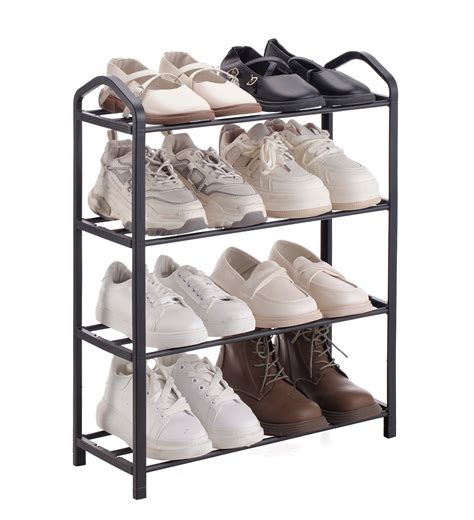 Półka na buty stojak regał organizer metalowy 4 półki loft do